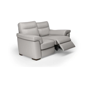 Natuzzi Editions Brivido Leather Loveseat with 2 Electric Recliners