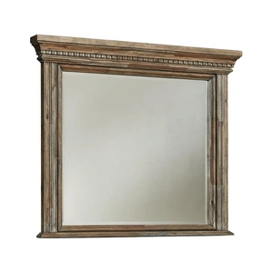 Ashley Furniture Ashley SM Markenburg Rectangular Mirror with Wooden Frame, Brown