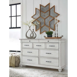 Ashley Furniture Ashley SM Kanwyn Wood 9-Drawer Dresser, Whitewash