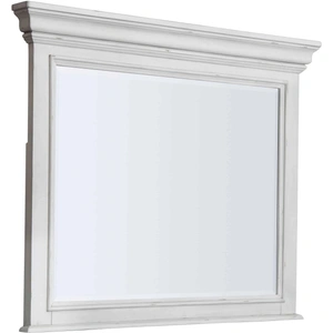 Ashley Furniture Ashley SM Kanwyn Wood Mirror, Whitewash