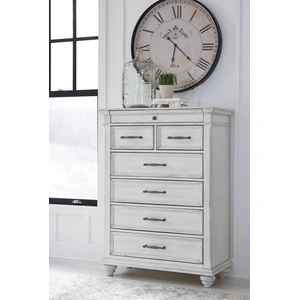 Ashley Furniture Ashley SM Kanwyn Wood Panel Bedroom Set, Whitewash