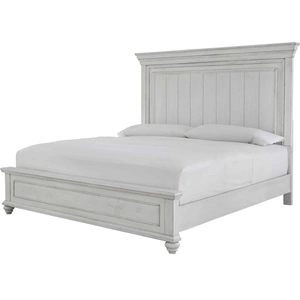 Ashley Furniture Ashley SM Kanwyn Wood Panel Bed, Whitewash