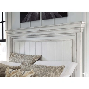 Ashley Furniture Ashley SM Kanwyn Wood Panel Bed, Whitewash