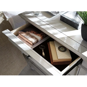 Ashley Furniture Ashley SM Kanwyn Wood 3-Drawer Nightstand, Whitewash