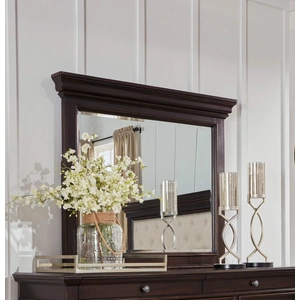 Ashley Furniture Ashley SM Brynhurst Wood Mirror, Dark Brown