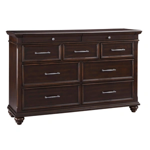 Ashley Furniture Ashley SM Brynhurst Wood 9-Drawer Dresser, Dark Brown