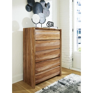 Ashley Furniture Dressonni Wood Chest w/5 Drawers, Brown