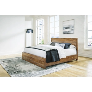 Ashley Furniture Dressonni Wood Panel Bed, Brown