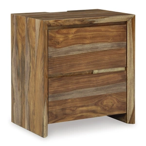 Ashley Furniture Dressonni 2-Drawer Nightstand w/USB Charger, Brown