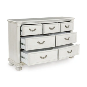 Ashley Furniture Montelaine Wood Dresser w/7 Drawers, Antique White