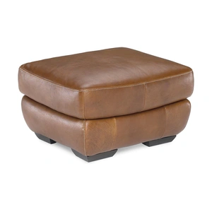 Natuzzi Editions Biagio Fabric/Leather Ottoman