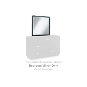 Ashley Furniture SM Rowanbeck Wood/Glass Mirror, Black