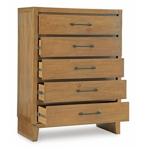 Ashley Furniture Sherbana Wood Chest w/5 Drawers, Light Brown