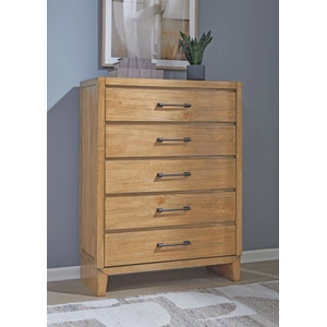 Ashley Furniture Sherbana Wood Chest w/5 Drawers, Light Brown