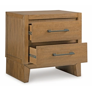 Ashley Furniture Sherbana Wood Nightstand w/2 Drawers, Light Brown