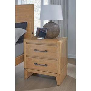 Ashley Furniture Sherbana Wood Nightstand w/2 Drawers, Light Brown