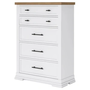 Ashley Furniture SM Ashbryn Wood Storage Panel Bedroom Set, White