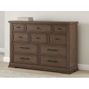 Ashley Furniture Taffenbrook Wood Dresser w/10 Drawers, Medium Brown