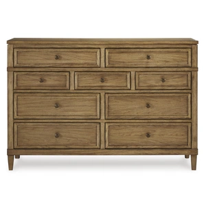 Ashley Furniture Sharlance Wood/Wood Veneer Dresser w/9 Drawers in Brown