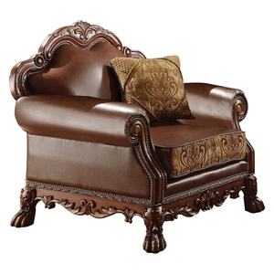 ACME Dresden Living Room Set, Composition 3, Brown & Cherry