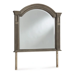 Ashley Furniture Ardenfield Wood/Wood Veneer/Glass Bedroom Mirror, Light Brown