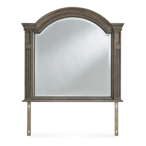 Ashley Furniture Ardenfield Wood/Wood Veneer/Glass Bedroom Mirror, Light Brown