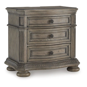 Ashley Furniture Ardenfield Wood/Wood Veneer Nightstand w/3 Drawers, Light Brown