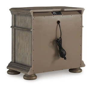 Ashley Furniture Ardenfield Wood/Wood Veneer Nightstand w/3 Drawers, Light Brown
