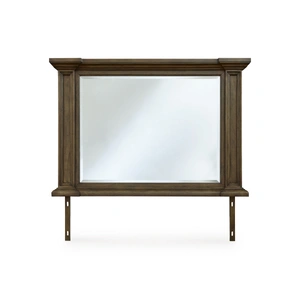 Ashley Furniture Frantanna Rectangular Wood Bedroom Mirror, Brown