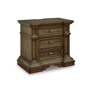 Ashley Furniture Frantanna Wood Night Stand w/3 Drawers, Brown