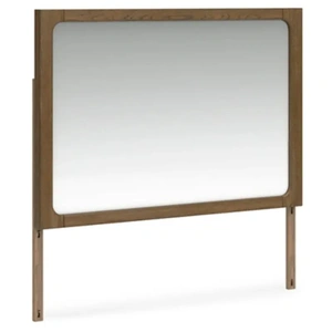 Ashley Furniture SM Cabalynn Wood/Glass Mirror, Light Brown