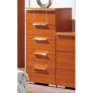 Pantek Furniture B 55/56 5-Drawer High Chest in Matte Cherry