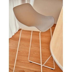 MDD Office Furniture Baltic Basic Polypropylene Office High Stool w/Cantilever Metal Base