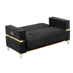 Casamode Bambi Microfiber Convertible Storage Loveseat