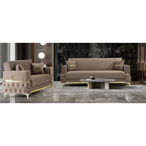Casamode Bambi Microfiber Convertible Storage Living Room Set