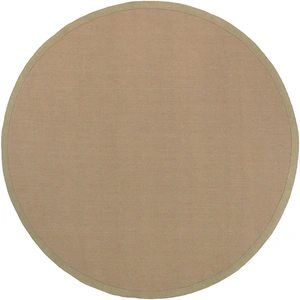 Chandra Bay Jute Round Handmade Rug, 7'9-inch, Tan/Beige