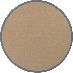 Chandra Bay Jute Round Handmade Rug, 7'9-inch, Tan/Grey