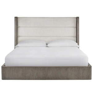 Universal Furniture Morada Fabric/Wood Platform Bed, Weathered Oak