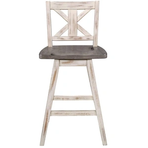 Homelegance Amsonia Rustic Swivel Counter Height Chair (Set of 2)