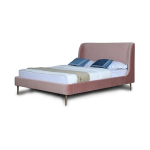 Manhattan Comfort Heather Velvet Platform Bed