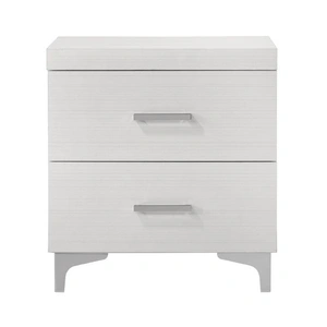 ACME Casilda Wood Nightstand w/2 Drawers, White