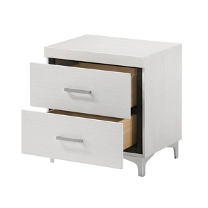 ACME Casilda Wood Nightstand w/2 Drawers, White