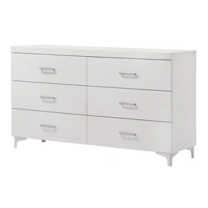 ACME Casilda Wood Double Dresser w/6 Drawers, White