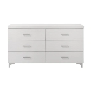 ACME Casilda Wood Double Dresser w/6 Drawers, White