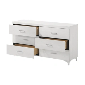 ACME Casilda Wood Double Dresser w/6 Drawers, White