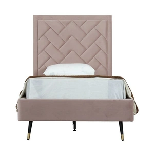 Manhattan Comfort Crosby Velvet Platform Bed