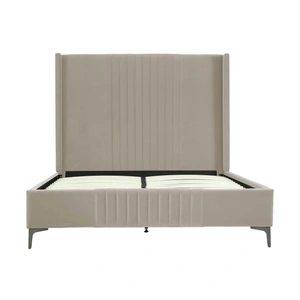 Manhattan Comfort Promenade Velvet Platform Bed