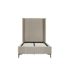 Manhattan Comfort Promenade Velvet Platform Bed