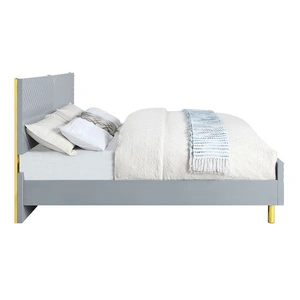ACME Gaines Wood/Metal Panel Bed