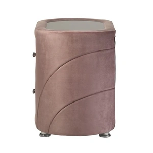 ACME Salonia Velvet Nightstand w/2 Drawers, Pink